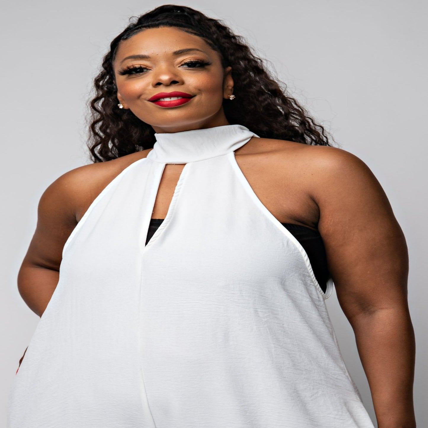 Queen en Blanc Maxi Jumpsuit