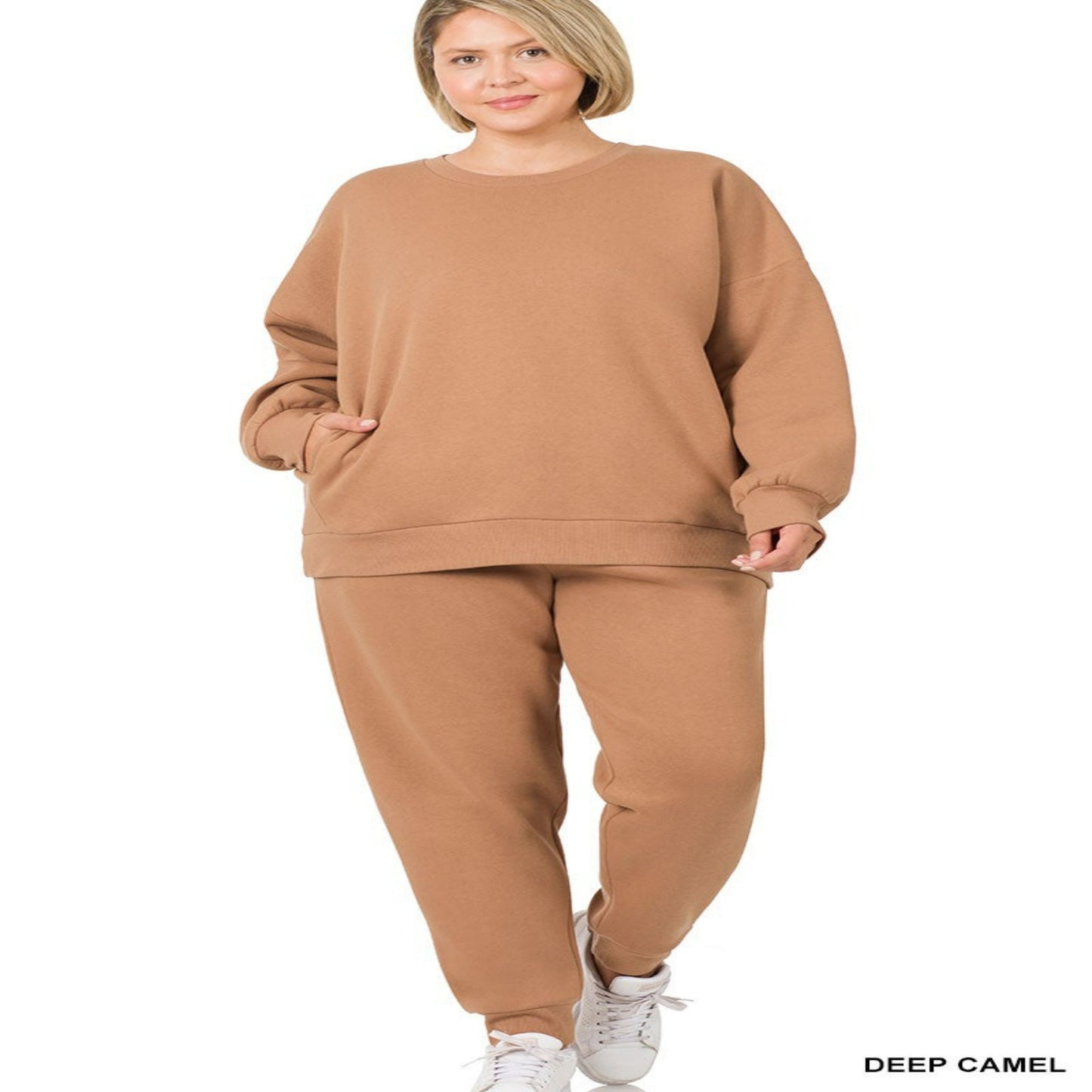 Girlie Plus Deep Camel Sweatsuit