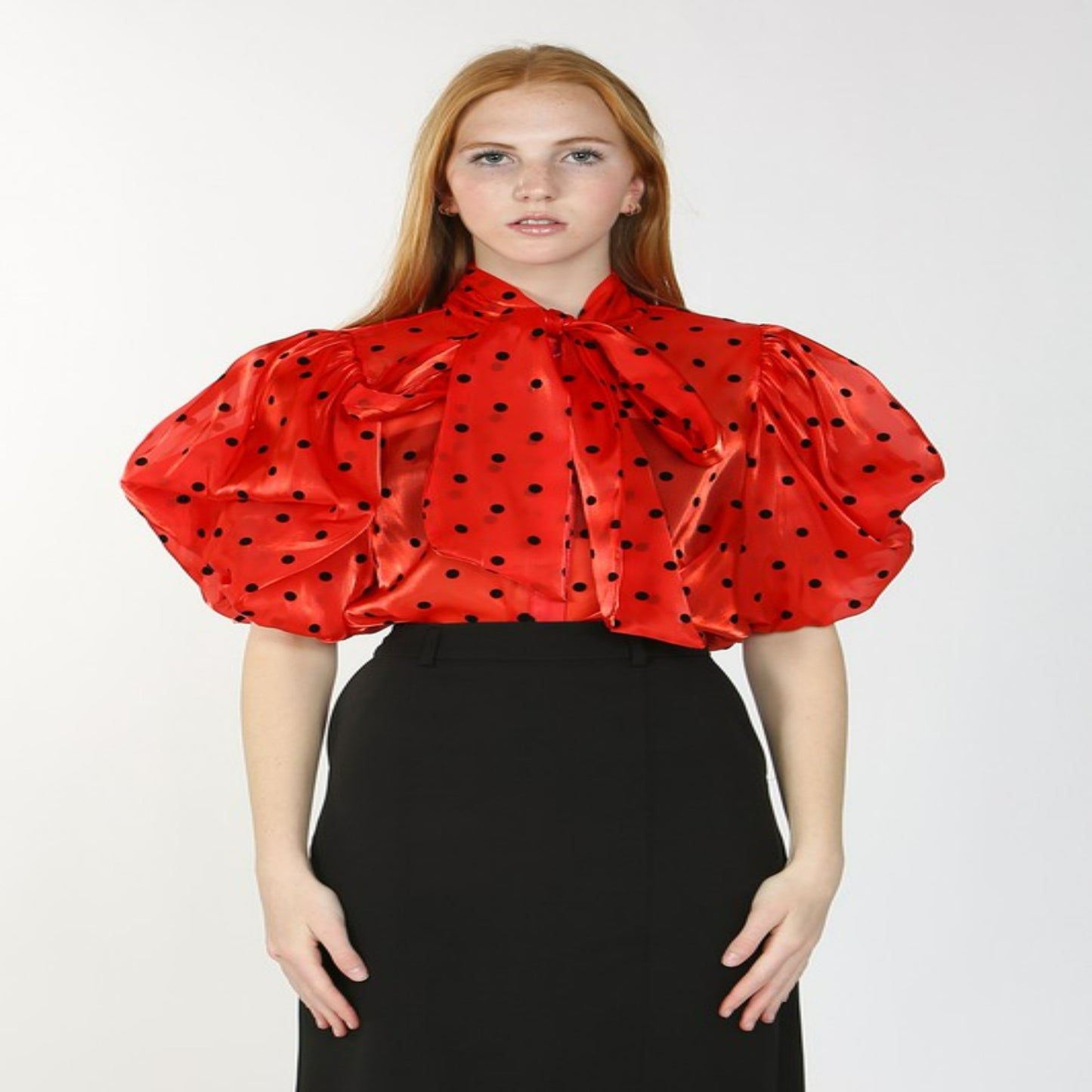 Lady Red Bow Burnout