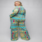 Queen Aqua 2pc Pant Set