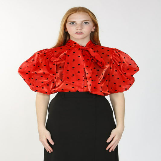 Lady Red Bow Burnout