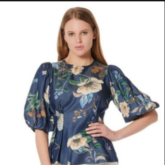 Lady Flowerbed Denim-like