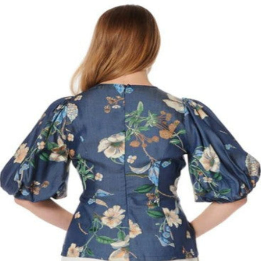 Lady Flowerbed Denim-like